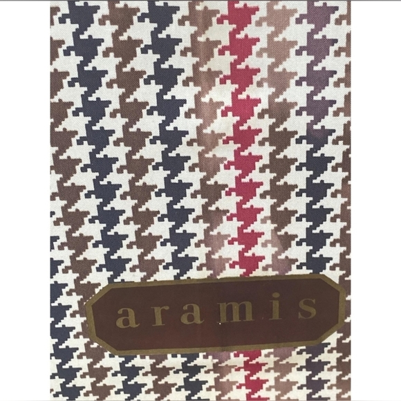 Aramis Houndstooth Pattern Large Umbrella Hound Dog Head WOOD Handle Vintage - Picture 3 of 8